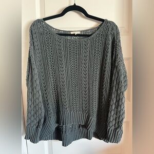 Maurice’s Open-Knit High-Low Crewneck Sweater